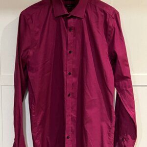 R&W Boys Dress Shirt Medium 15-15 1/2